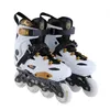 Inline rolschaatsen Sepatu Roda Santai Profesional Remaja Dewasa Sebaris Hitam Putih 231012