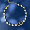 Moda di lusso da donna Collana in oro Semplicità e squisito rettangolo Logo Xiaomi Design di perle dorate Fascino Elegante designer di lusso Collana di gioielli da donna