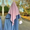 Etniska kläder muslimska kvinnor lång hijab islamisk khimar bön stor halsduk nida fullt omslagshuvud sjalar huvudscarf wrap för