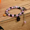 Strand Halloween Ball Pumpkin Castle Bat Bracelet For Men Women Couple Personalized Tassel Design Children's Bracelets Gifts Pulsera