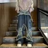 Männer Jeans Stern Quaste Ausgefranste Gerade Baggy Cargo Hip Hop Patchwork Hosen Harajuku Männlich Weiblich Streetwear Casual Denim Hosen