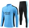 23 24 Parisr Trainingsanzug Trikots Fußballtrainingsanzug Trikot VERRATTI Fußball Survêtement Fuß Futbol Chandal LEEKANG IN Jogging 2023 Männer Kinder Kit Fußballjacke