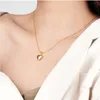 Pingente colares yysunny na moda 925 colar de prata esterlina para mulheres jóias banhado a ouro amor coração p casal presente 231011