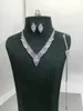 ウェディングジュエリーセットJanekelly 4PCS Bridal Zirconia Full for Women Party Luxury Dubai Nigeria CZ Crystal 231012
