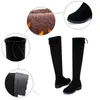 Boots Winter Black padded version Over The Knee Women Boots Soild Color Round Toe Square Heel Lady Long Boots Comfortable Casual Shoes 231011