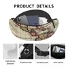 Waist Bags Map Of The Americas Bag Vintage Hiking Unisex Pack Polyester Fashion