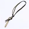 Colliers Pendentif Croix Pendentif Collier Chaîne Réglable Chaîne En Cuir Colliers Pour Femmes Hommes Punk Mode Bijoux Cadeau Bijoux Nec Dhcfn