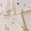 Pigiama con stampa floreale Set pigiama per bebè Set di vestiti per neonati Completi per bambini per bambini Felpa Completo per bambini Top in cotone Pantaloni Set di abbigliamento per bambini 231012