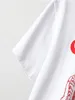 Женская футболка с рисунком животных и буквами, женские футболки с круглым вырезом и коротким рукавом, хлопковые женские футболки высокого качества, элегантный винтажный женский топ 231011