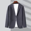 Men's Down Parkas Top Grade Brand Fashion Knit Blazer Mens Cardigan Slim Fit Sweater Autum Winter Casual Coats Jacket Clothes 2023 231011