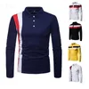 Herrpolos Autumn Golf Polo T -shirt för män Klädtoppar Ropa Hombre Fashion Long Sleeve Camisetas Luxury Brand Roupas Masculinas Tees 231011