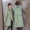 Casacos de Trench das Mulheres TFETTERS Marca Roupas de Inverno Mulheres Moda Coreana Sólida Casaco Com Capuz Casual Slim Fit Manga Longa Outerwear Quente