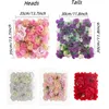 35X35CM Silk Rose Artificial Flower Wall Panels With Hydrangea Peony for Baby Shower Background Home Party Wedding Decoration