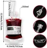 Other Event Party Supplies 10pcs/lot 350ml Halloween Blood Bag for Drinks PVC Drink Pouches Vampire Theme Party Props Horror Halloween Party Accessories T231012