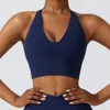 Yoga Outfit Couleur Solide Haute résistance Support Fitness Femmes Sport Soutien-gorge Gilet Débardeur Entraînement complet avec coussin de poitrine