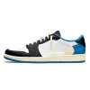 Jumpman 1 Männer Frauen Basketballschuhe OG 1S Triple White Fragment Low Shadow Designer Sneaker University Blue UNC Black Bred Toe Light Smoky Grey Sportschuhe