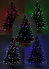 Decorações de Natal 32 polegadas verde pré-iluminado mini mesa de fibra óptica árvore de Natal artificial com luzes LED de controle de 5 camadas para mesa de Natal T231012