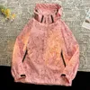 Women's Jackets Men's Print Hooded Outdoor Waterproof Loose Coats Spring Unisex Outwear 2023