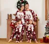 Julpyjamas sätter pojkar flickor pingvin för vinter jul baby nattkläder barn pijamas pajamas förälder- match3116252