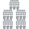 Ljushållare 100 datorer DIY containrar Olje doftande tomt Making Cups aluminiumlegering