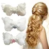 Fermagli per capelli Dolce pizzo Cuore Charm Barrettes Peluche a forma di osso Clip Forcina Moda Copricapo Accessori Cosplay