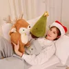 Fournitures de jouets de Noël 30/40 / 50 cm mignon arbre de Noël en peluche en peluche de Noël wapiti renne en peluche cerf jouet gingembre poupée apaisante pour enfants R231012