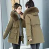 Women's Trench Coats 2023 Winter Fashion Warm Cotton-padded Clothes Zipper Thick Design Loose Sports Jacket T172