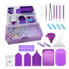 Коробки для ювелирных изделий Ящик для хранения алмазной живописи Nail Art Rhinestone Tools DIY Вышивка крестиком Алмазная живопись Инструмент Ювелирные изделия Прямоугольная коробка 231011