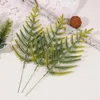 Fleurs décoratives 10/1 pièces Branches de pin artificiel noël fausses aiguilles feuilles de verdure bricolage guirlande tiges de cèdre cadeaux de l'année