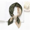 Schals Solide Crinkle Frauen Seide Satin Haar Schal Mode Marke Halstuch Schal Wraps Weibliche Hals Krawatte Hand Handgelenk Foulard