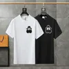 Camisetas masculinas de alta qualidade verão novo remendo bordado pequeno monstro manga curta solta em torno do pescoço casual topo masculino e wome262h