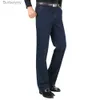 Erkekler Kot yeni varış esneme kot pantolon için erkekler bahar sonbahar gündelik yüksek kaliteli düzenli uyum kot pantolon koyu mavi bol pantolon23101