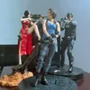 أزياء التميمة جيل فالنتين الشكل Biohazard Re: 3 Jill Valentine Leon S Scott Kennedy Ada Wong Action Figure Decor