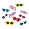 Vêtements pour chiens 10 pièces lunettes pour animaux de compagnie épingle à cheveux épingles à cheveux d'été clips modélisation lunettes de soleil forme coiffure en plastique style de chat