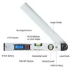 Inclinomètre numérique LCD 0 ~ 225 °, rapporteur, niveau à bulle, détecteur d'angle, jauge, testeur, règle d'angle électronique numérique