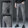 Jeans masculin Top Quality 2023 printemps automne strethouet solide décontracté slim fit adolescents étudiants cowboy lance-boy pantalon jeunesse masculine