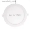 Ceiling Lights High quality dimmable 18W LED panel light round LED Recessed ceiling painel light fixtures 4000K for bathroom luminaire lamp Q231012