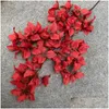 Dekorativa blommor 100 cm Silk Bougainvillea Artificial Fake Cherry Blossoms Plum Flower Ording Home Decor Christmas Wedding DH56V