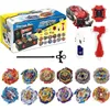 Spinning Top Beyblades Burst Blade Toy Set Gift With Portable Box 12 Topps 2 Twoway Launcher Metal Fusion Attack Game for Kids 231012