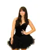 Robe de cocktail sans bretelles 2k24 corsage en velours à volants organza petit cygne noir NYE adolescent retour Hoco drame remise des diplômes fête formelle club de vacances cravate noire gala bal