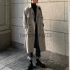 Trench Coats Nouveau printemps Trench manteaux coréen hommes pardessus pour homme Long coupe-vent Streetwear mode hommes manteau vêtements chauds vêtements 2023 J231012