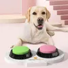 Dog Bowls Feeders Dogs Training Buttons with Pad Recordable Sound Buttons for Cat Dogs Pets Communication Talking Buttons Behavior Aid 231011