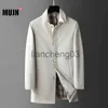 Herrgravrockar Spring Autumn Men Coat Single Breasted Decorative Men's Jacka Polyester Fashion Male Overcoat Office Business Men's Clothing J231012