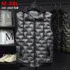 Men's Vests brand Autumn Winter Men Cotton Vest Jacket Sleeveless Down Waistcoat Male Casual Coat Plus Size 8XL 231011