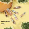 Faux ongles à pression avec colle, flocons de neige étincelants, Extensions de strass scintillantes pour femmes et filles, maison