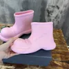 Rubber Rainboots Platform Boots Women Candy Colored Rain Boots Round toe Slip-resistant Waterproof Short Fashion Boots Outdoor Activities 35-40