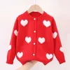 Cardigan Autunno Inverno Neonato Vestiti per bambini Maglioni per ragazze Maglione lavorato a maglia Cardigan Manica lunga Cappotto per bambina Giacca per bambini Capispalla per bambini 231012