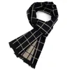 スカーフVeektie Brand Fashion Tartan Men for Men For Blankerfate Cravate暖かい冬コットンクリスマスギフト年厚いソフトノベルティ韓国231011