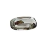 Кольца-кольца Классический мужской настоящий Sier 18-каратное белое золото с покрытием из титановой стали 8 мм для женщин и мужчин Обручальное кольцо Высочайшее качество не выцветает для любителей Jewel Dhyil
