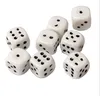 Party Favor 20st White Dice 10mm Home Play Game Använd E807 Födelsedag Favor Gift Joke Pinata Bag Filler Loot Gag Pocket Toy